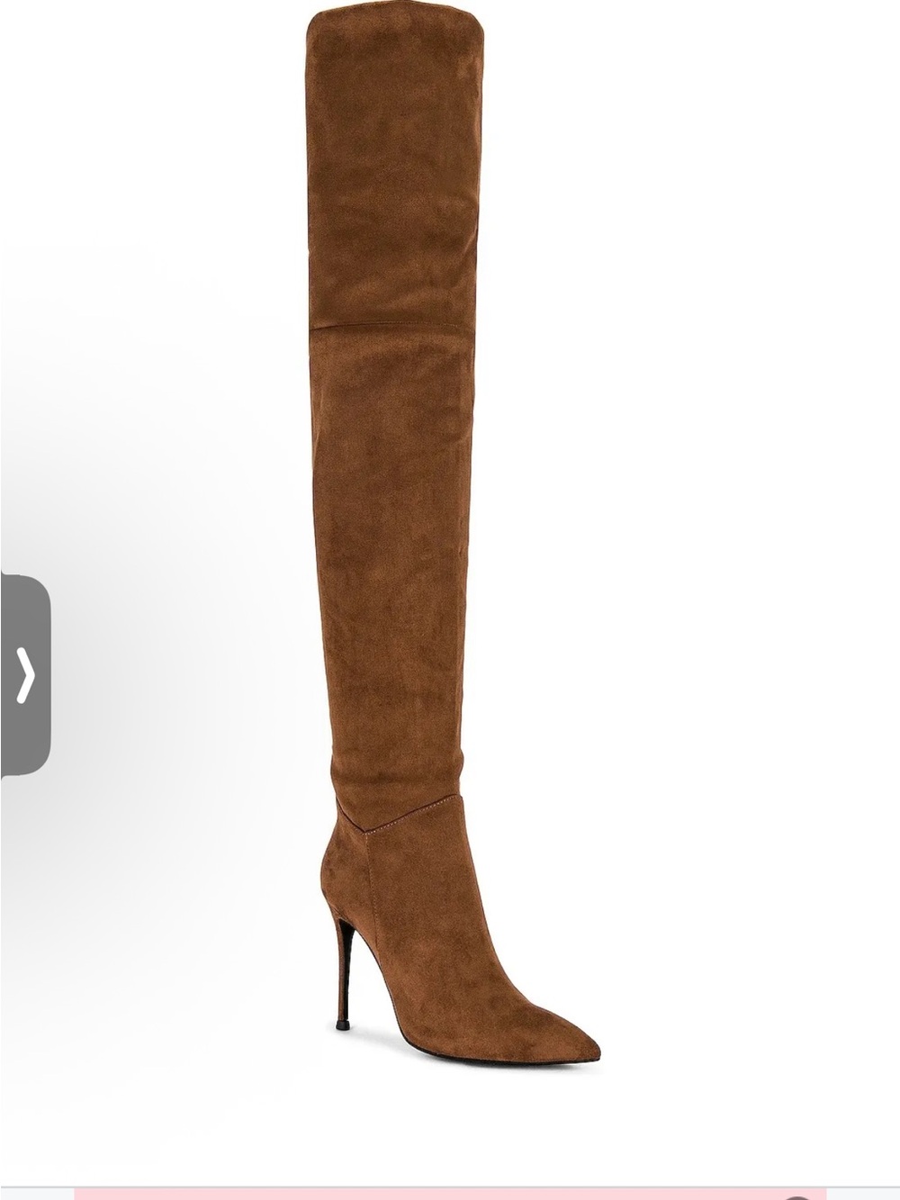 Jeffrey Campbell Brown Suede Over-the-Knee Stiletto Boot